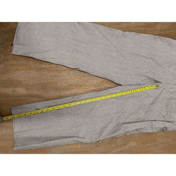 Anne Klein NWT Taupe Black Checkered Straight Leg Wool Pants, Sz 12P, MP $245 - Picture 14 of 15